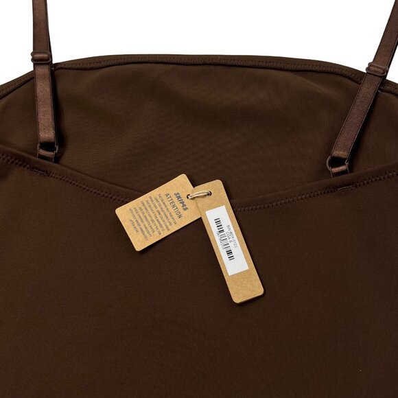 SKIMS Shaping Swim Cami One Piece Cocoa Womens Small - Picture 7 of 13